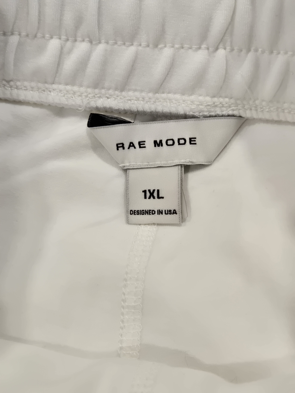 Rae Mode Cream Drawstring Elastic-Waist Skort 1X - Picture 5 of 7